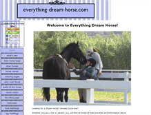 Tablet Screenshot of everything-dream-horse.com